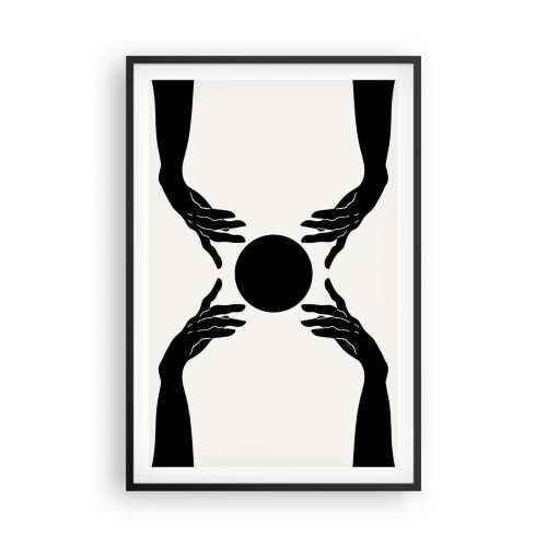 Poster in einem schwarzem Rahmen - Geheimes Zeichen - 61x91 cm