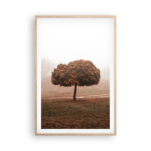 Poster in einem Rahmen aus heller Eiche - Nach einem anstrengenden Sommer - 61x91 cm