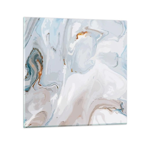 Glasbild - Bild auf glas - Das Weiß wird erhoben - 30x30 cm