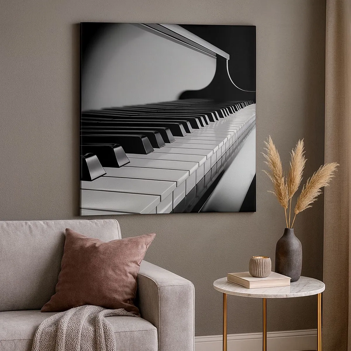 Bild auf Leinwand - Leinwandbild - Harmonie von Formen und Farben - 30x30 cm