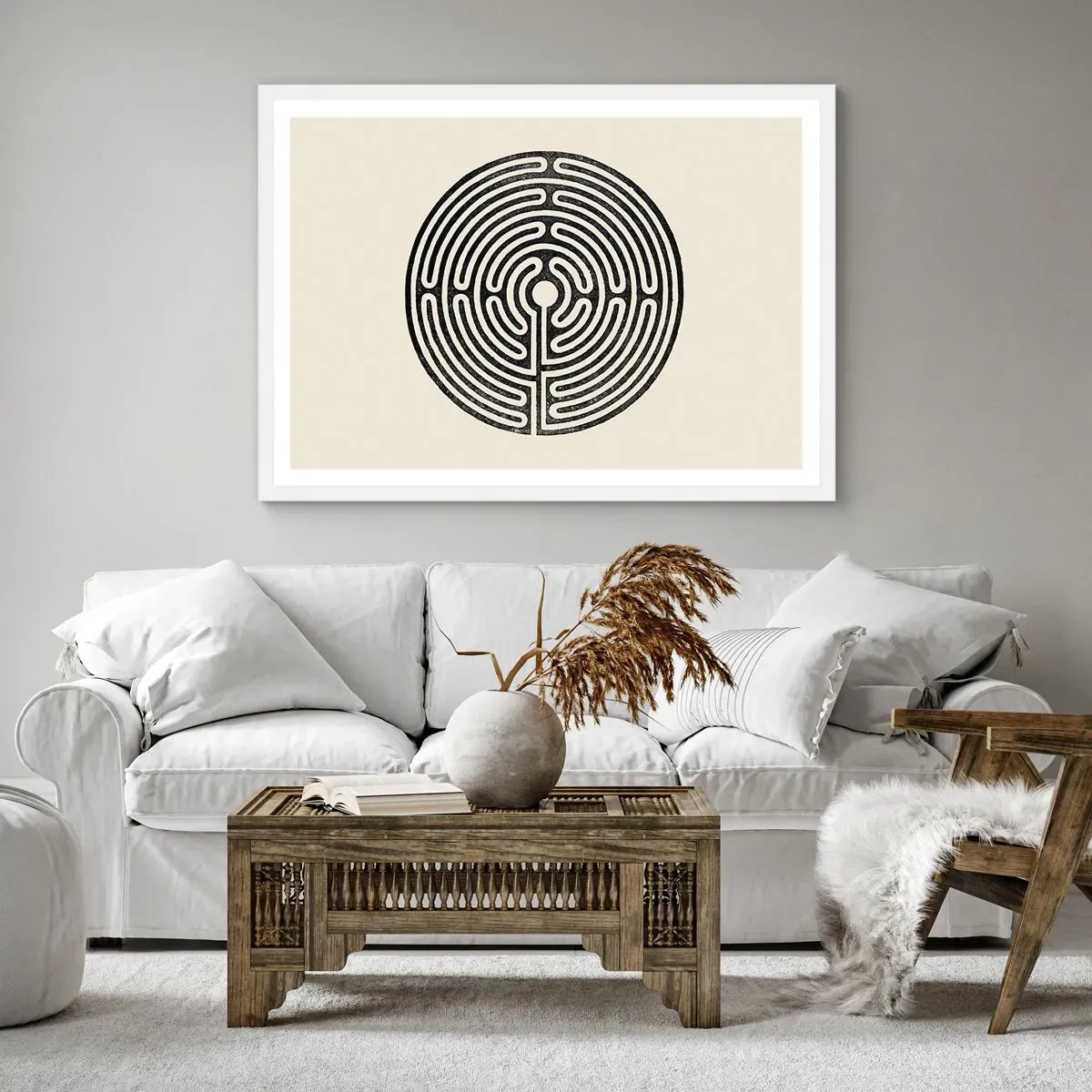 Poster in einem weißen Rahmen - Geheimnisvolle Ordnung - 100x70 cm