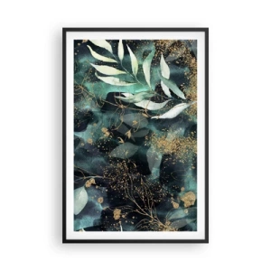 Poster in einem schwarzem Rahmen - Zaubergarten - 61x91 cm