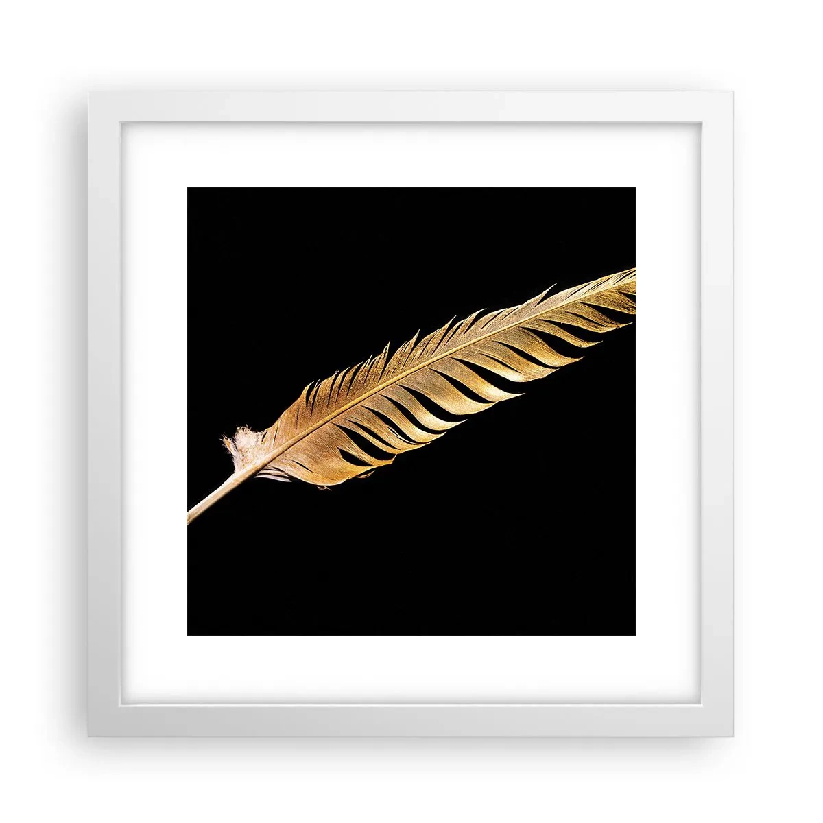 Poster in einem weißen Rahmen - Er hat ein ungewöhnliches Schreibtalent ... - 30x30 cm