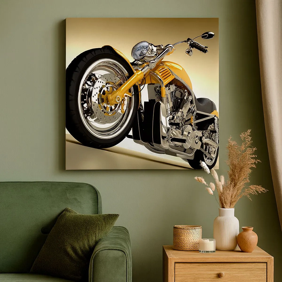 Bild auf Leinwand - Leinwandbild - Ein Traum von Kraft und Geschwindigkeit - 30x30 cm