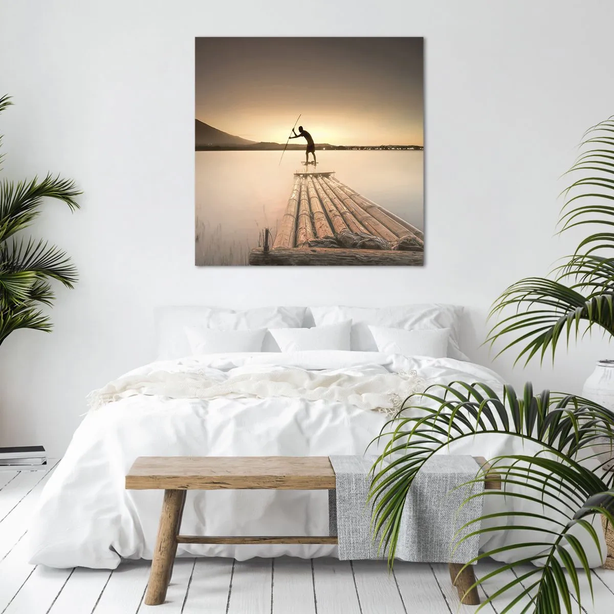 Bild auf Leinwand - Leinwandbild - Vor dem schlafen gehen - 40x40 cm