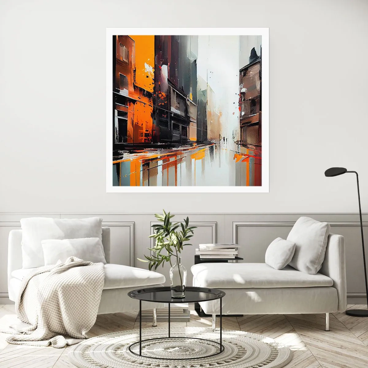 Poster - Regnerischer Tag - 40x40 cm