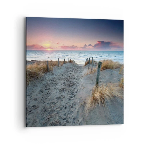Bild auf Leinwand - Leinwandbild - Du hast einen Regenbogen aus strahlendem Licht verschüttet ... - 70x70 cm
