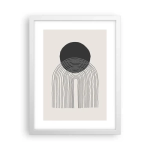 Poster in einem weißen Rahmen - Zittern und Vertrauen - 30x40 cm