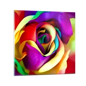 Glasbild - Bild auf glas - Es ist unmöglich - 70x70 cm