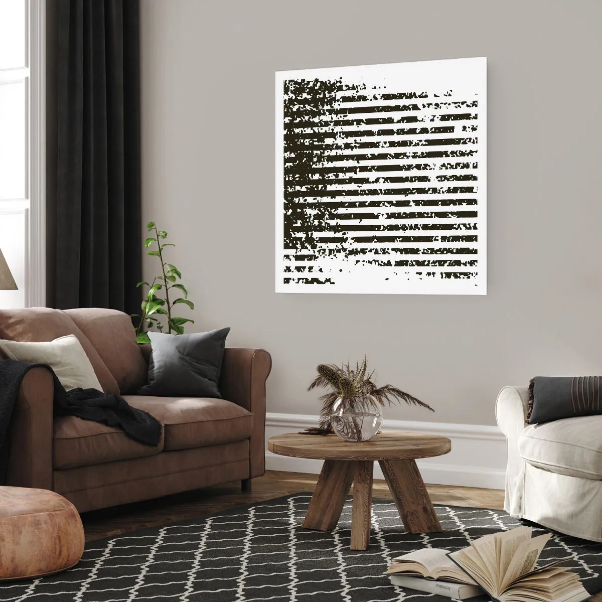 Poster - Rhythmus und Rauschen - 30x30 cm