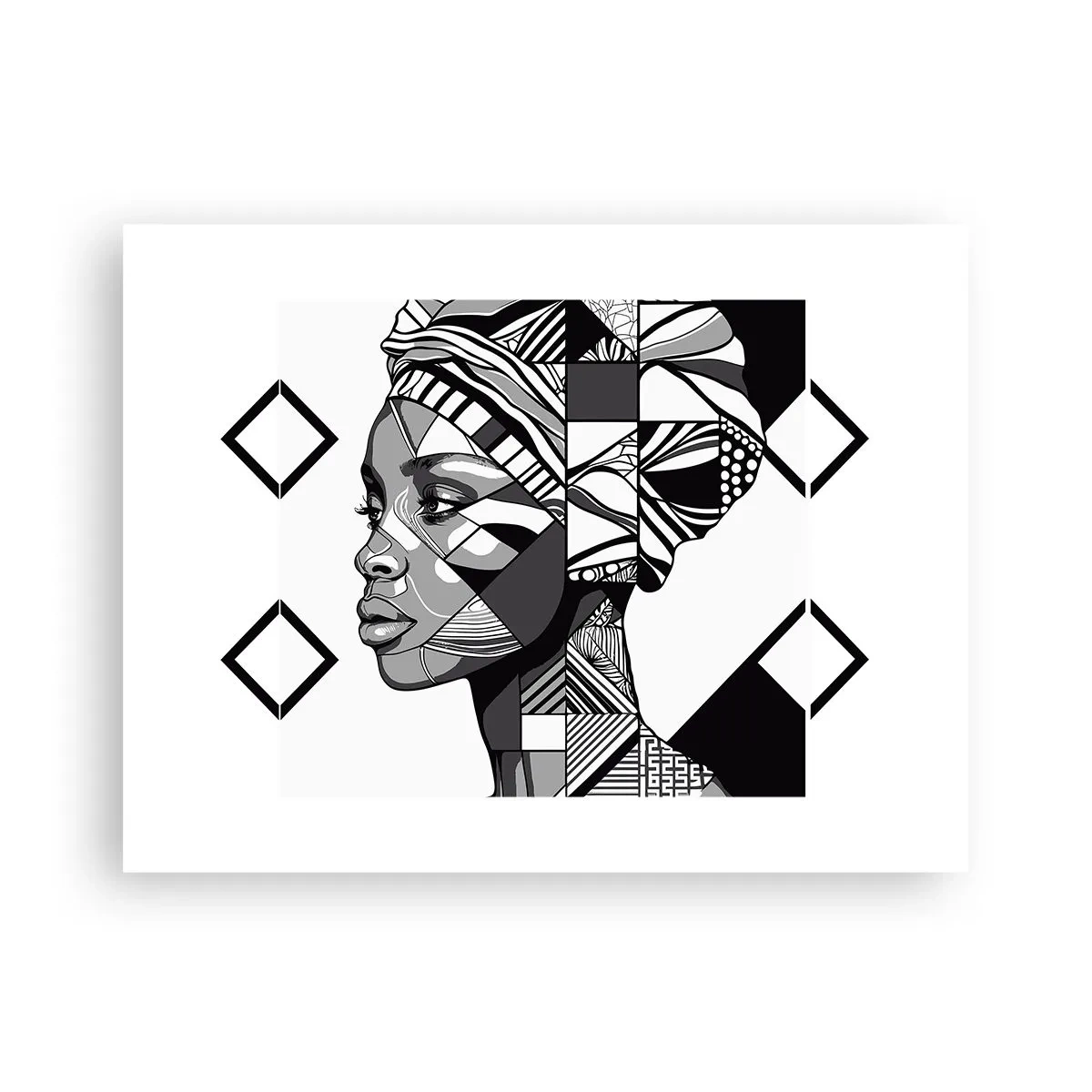 Poster - Ethnisches Porträt - 40x30 cm