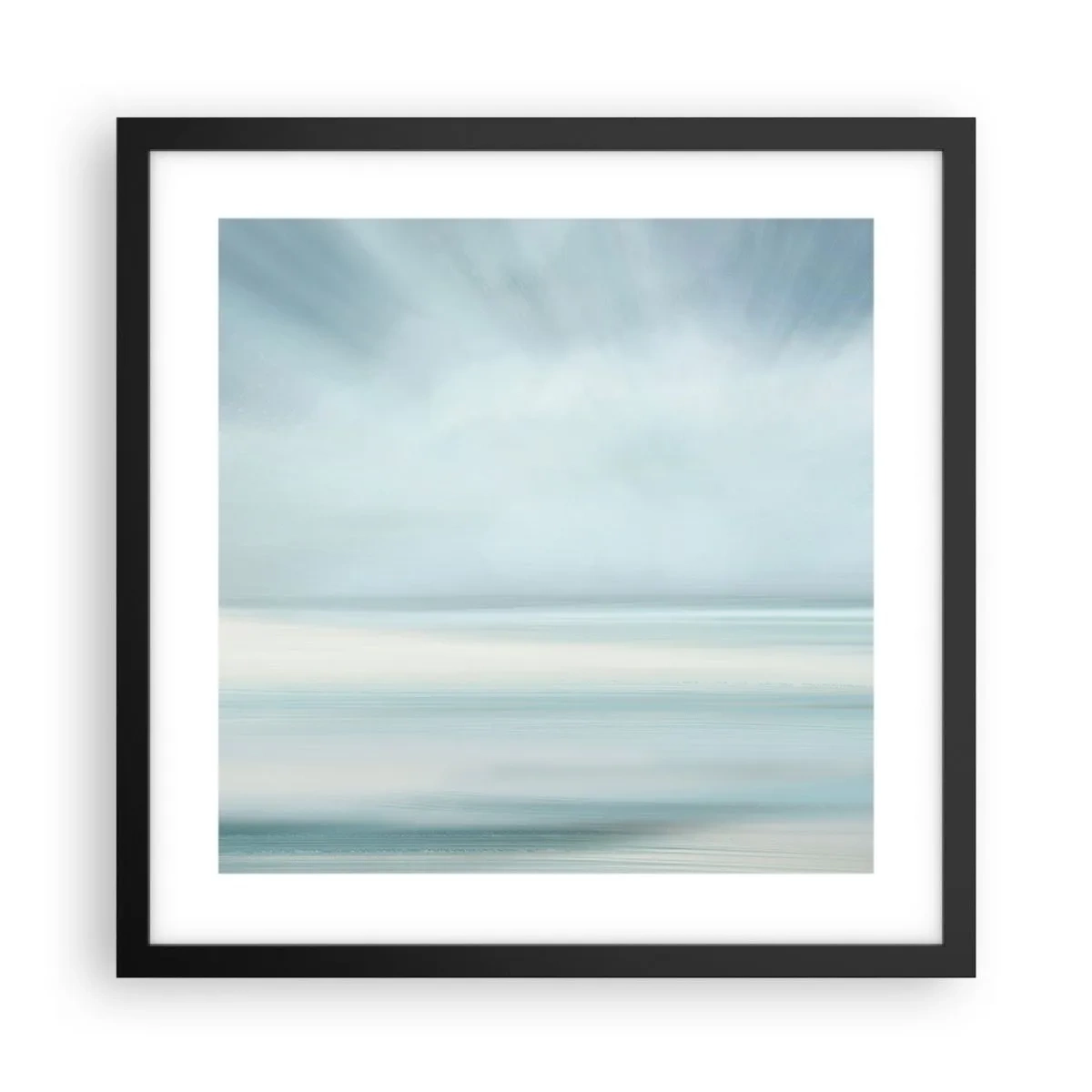 Poster in einem schwarzem Rahmen - Frieden bis zum Horizont - 40x40 cm