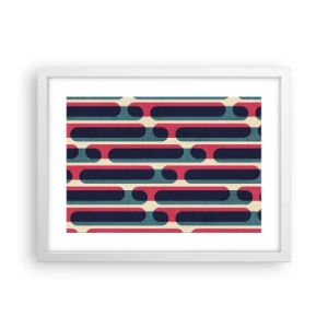 Poster in einem weißen Rahmen - In die Tiefe und vorwärts - 40x30 cm