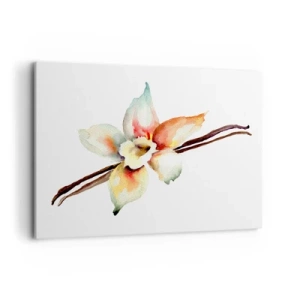 Bild auf Leinwand - Leinwandbild - Aquarell-Blumenillustration in Pastellfarben - 100x70cm - Süße mit Farbe verschüttet - Moderne Wanddekoration für Wohnzimmer und Schlafzimmer ARTTOR