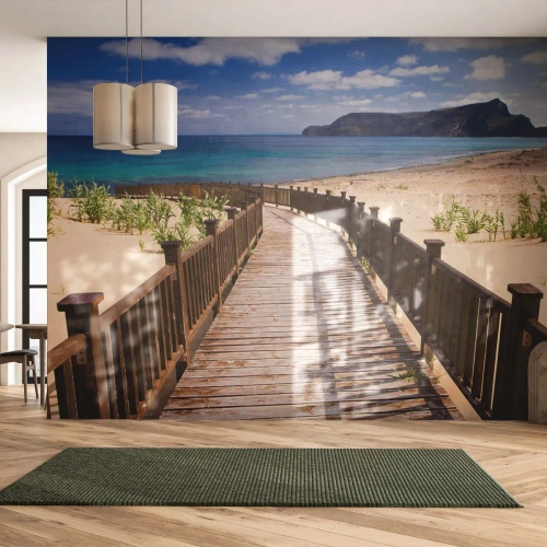 Selbstklebende Fototapete Deluxe Sticker - Bring mich zu den glücklichen Inseln - Landschaft, Strand, Madeira - 250x175 cm