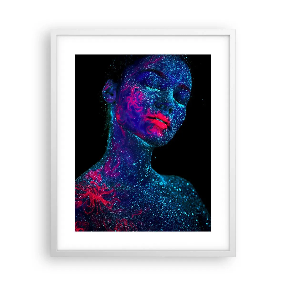 Poster in einem weißen Rahmen - Im Sternenstaub - 40x50 cm