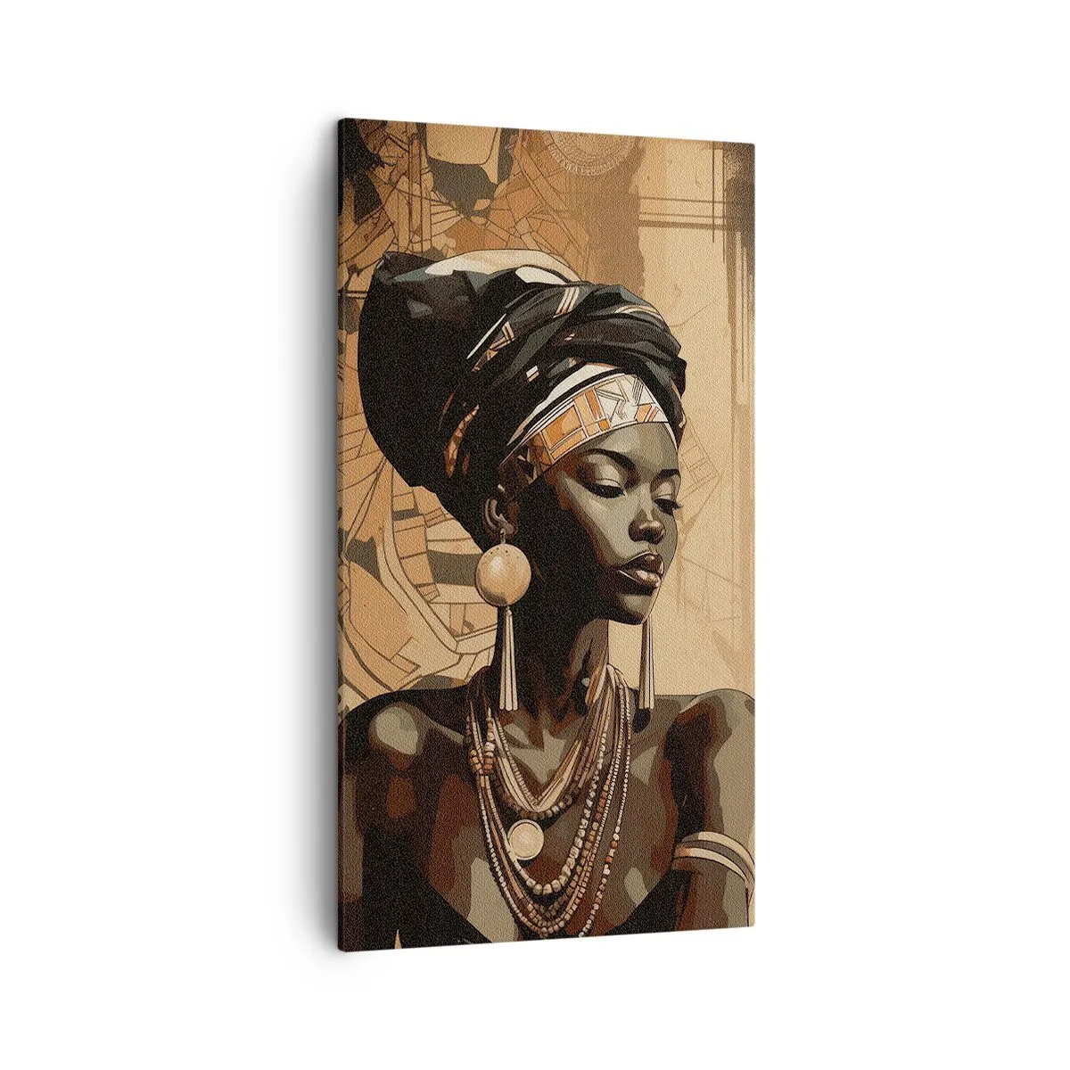 Bild auf Leinwand - Leinwandbild - Afrikanische Majestät - 45x80 cm