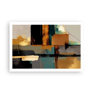 Poster - Abstraktion – Licht und Schatten - 91x61 cm