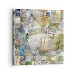 Bild auf Leinwand - Leinwandbild - Geometrische Mischung - 70x70 cm