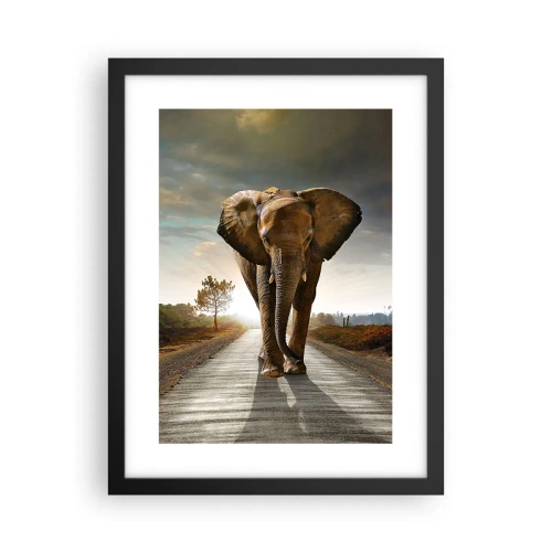 Poster in einem schwarzem Rahmen - Und schon gar nicht in einem Porzellanlager - 30x40 cm