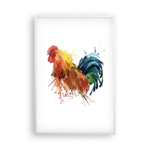 Poster in einem weißen Rahmen - Königliches Gewand, königlicher Stolz - 61x91 cm