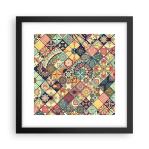 Poster in einem schwarzem Rahmen - marokkanische Atmosphäre - 30x30 cm