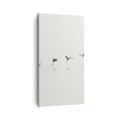 Bild auf Leinwand - Leinwandbild - Vier einfache Schritte - 55x100 cm