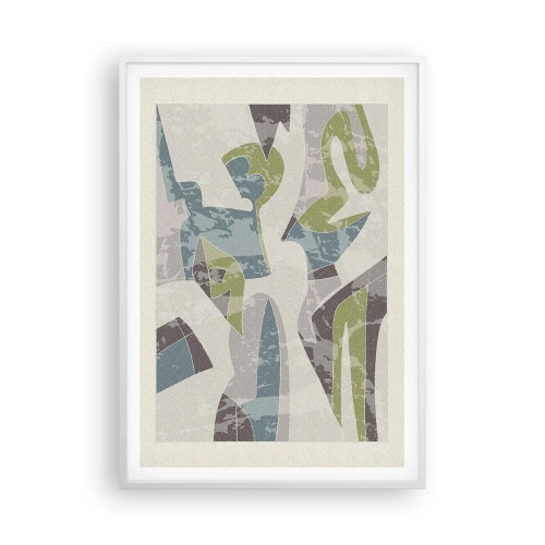 Poster in einem weißen Rahmen - Komposition hinter dem Glas - 70x100 cm