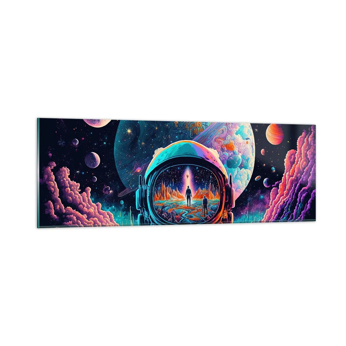 Glasbild - Bild auf glas - Philosophen haben nicht davon geträumt - 90x30 cm