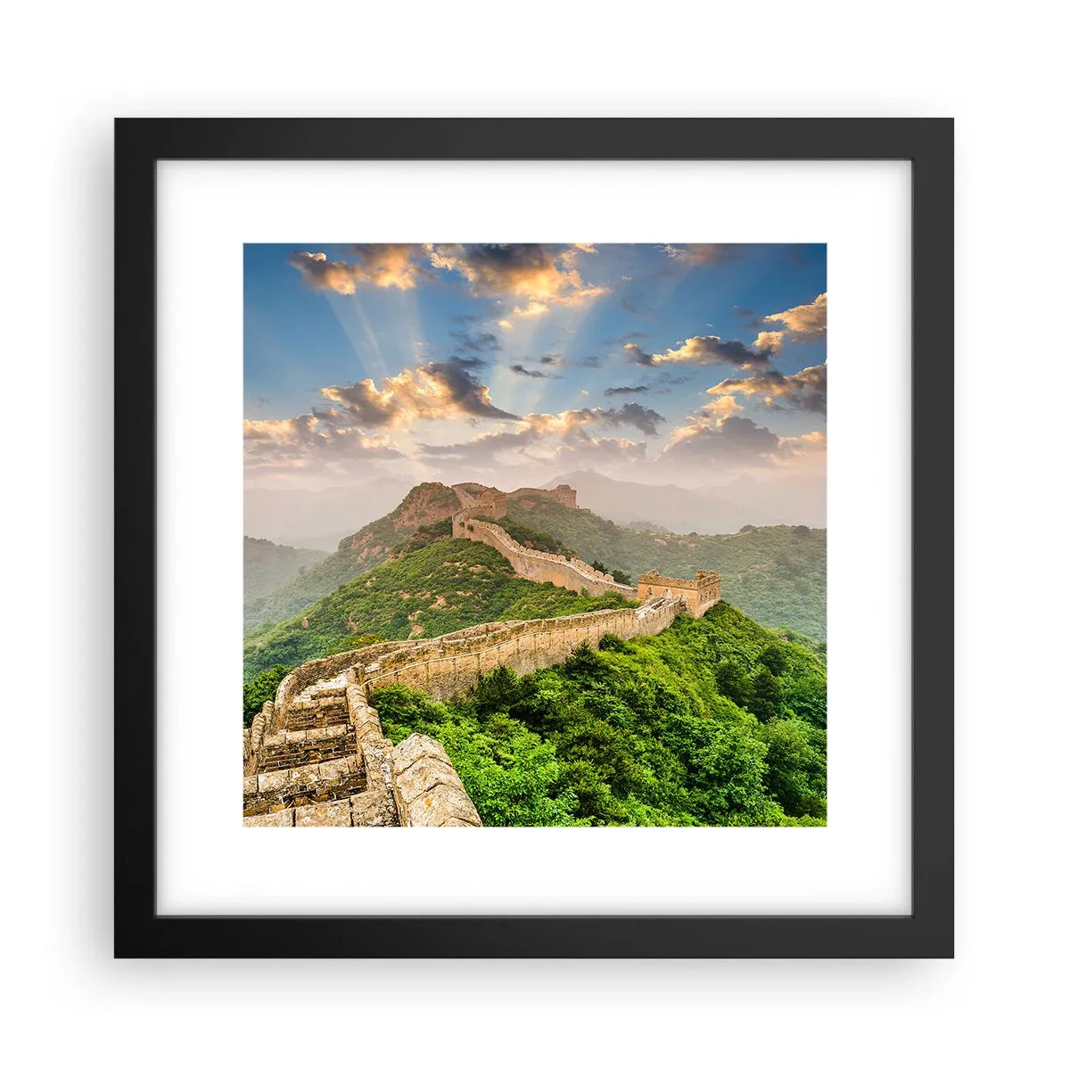 Poster in einem schwarzem Rahmen - Ewige Größe - 30x30 cm