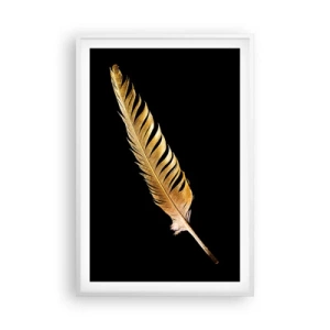 Poster in einem weißen Rahmen - Er hat ein ungewöhnliches Schreibtalent ... - 61x91 cm