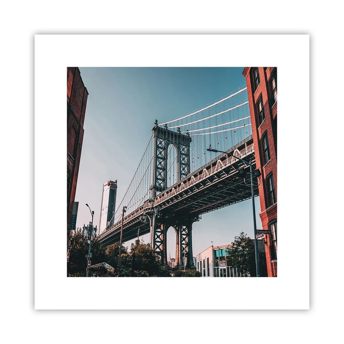 Poster - Über den Wellen der Stadt - 30x30 cm