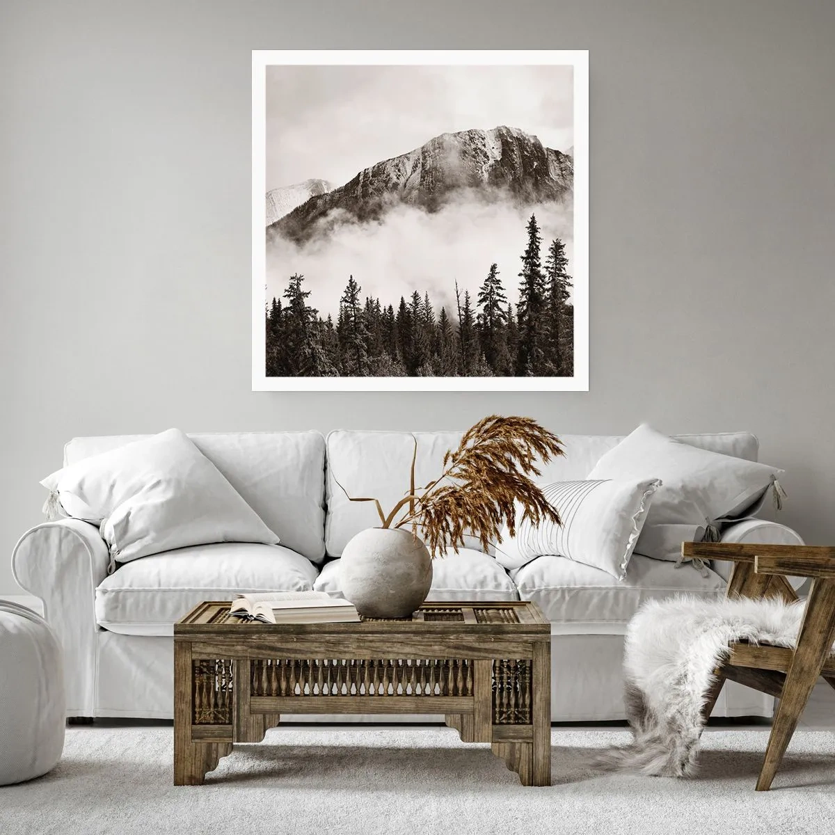 Poster - Lineal aus Granit - 60x60 cm