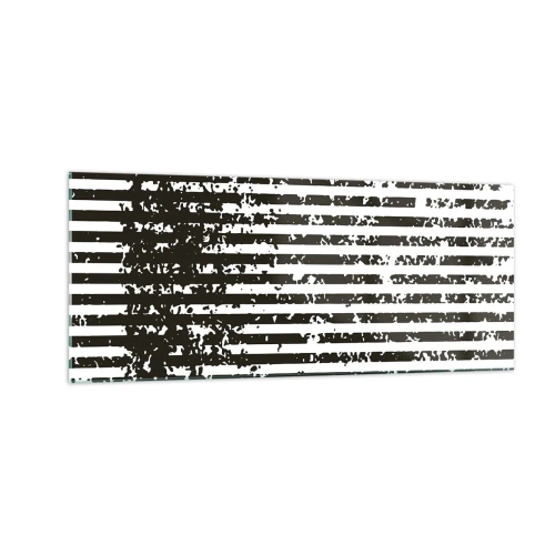 Glasbild - Bild auf glas - Rhythmus und Rauschen - 100x40 cm