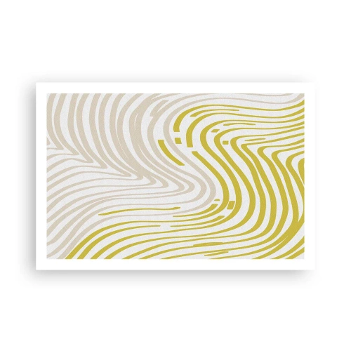 Poster - Komposition mit sanfter Biegung - 91x61 cm