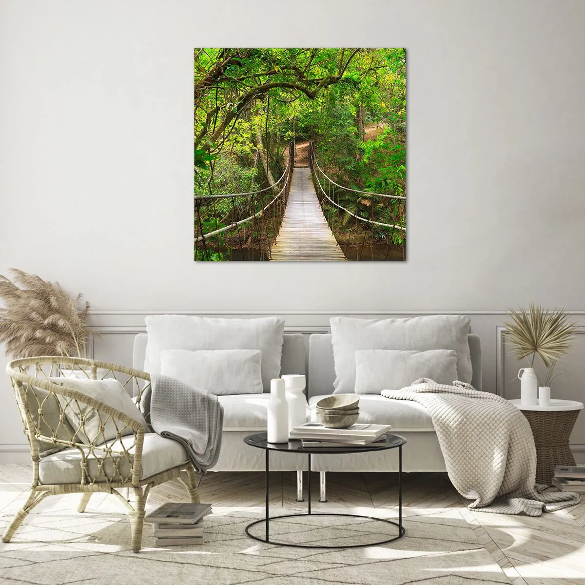 Glasbild - Bild auf glas - Denn im Garten gibt es eine Schlingpflanze - 50x50 cm