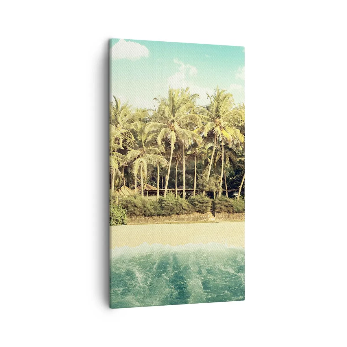 Bild auf Leinwand - Leinwandbild - Wie wäre es hier? - 45x80 cm