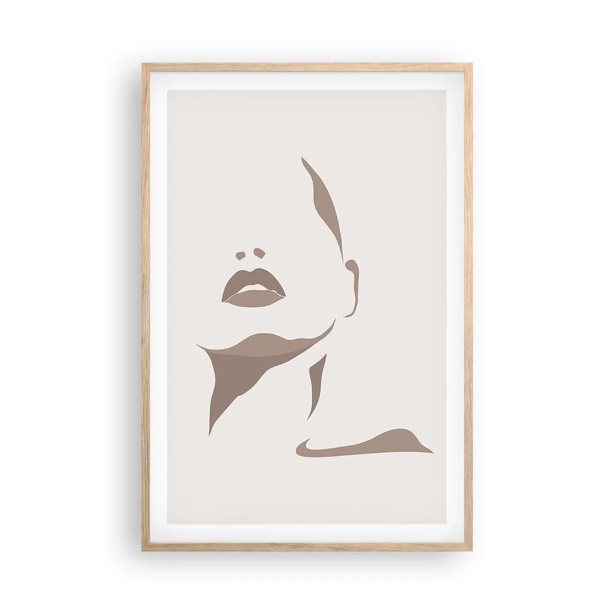 Poster in einem Rahmen aus heller Eiche - Aus Licht und Schatten - 61x91 cm