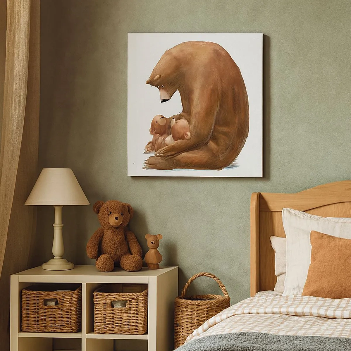 Bild auf Leinwand - Leinwandbild - Süße Träume, Kinder - 30x30 cm