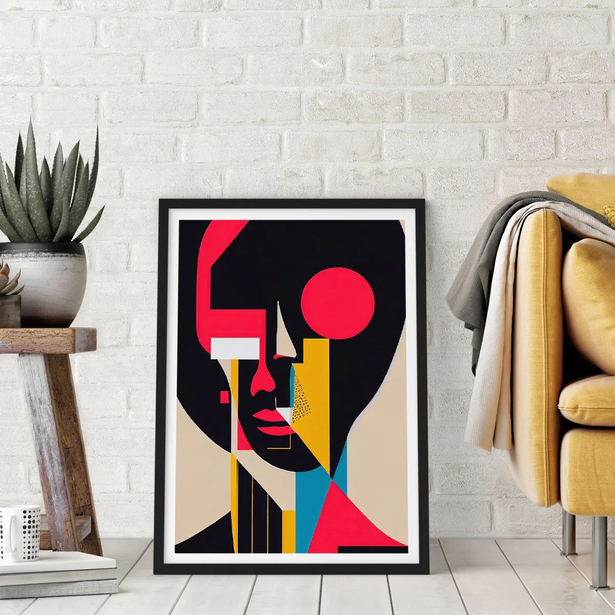 Poster in einem schwarzem Rahmen - Ihre innere Welt - 30x40 cm