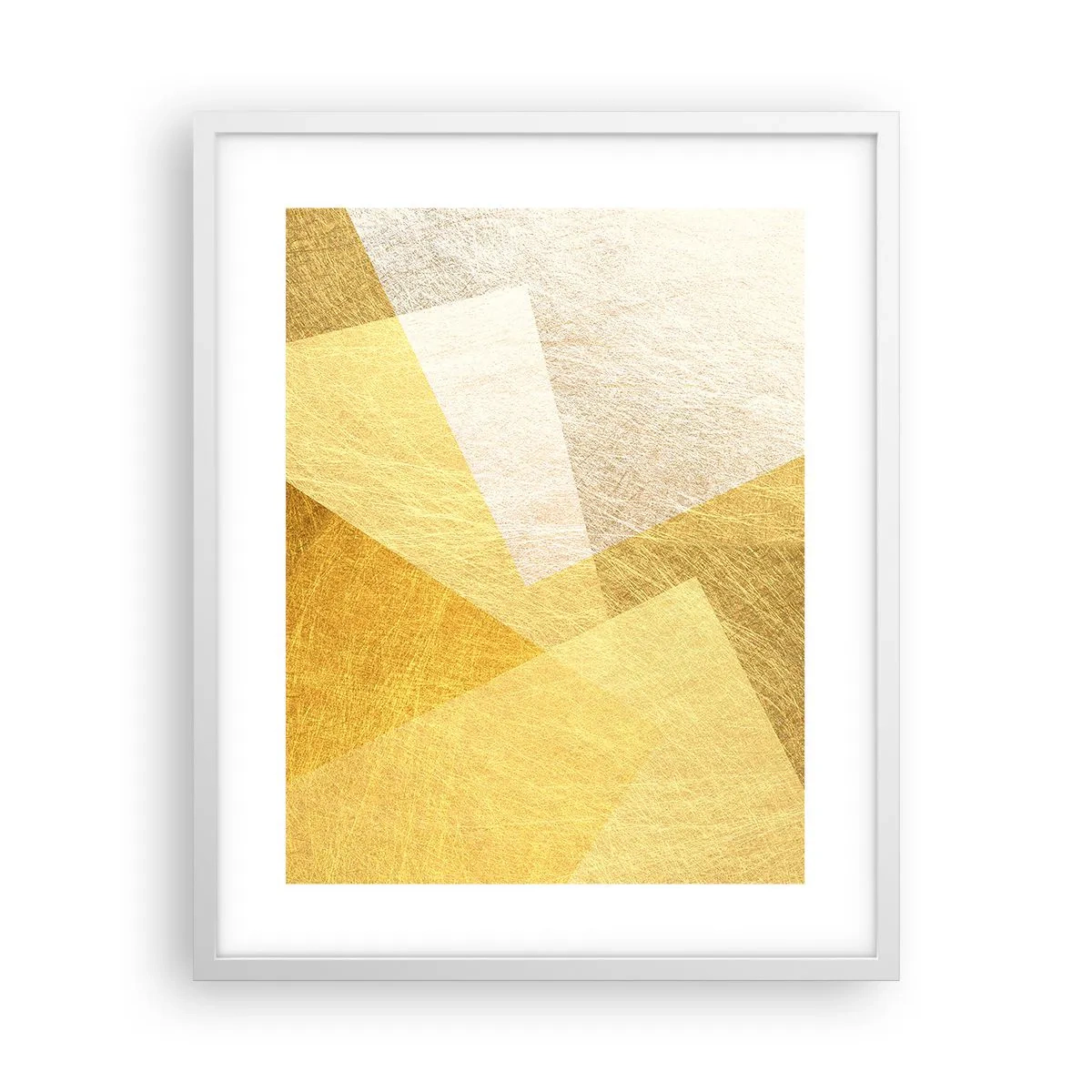 Poster in einem weißen Rahmen - Geometriewetter - 40x50 cm