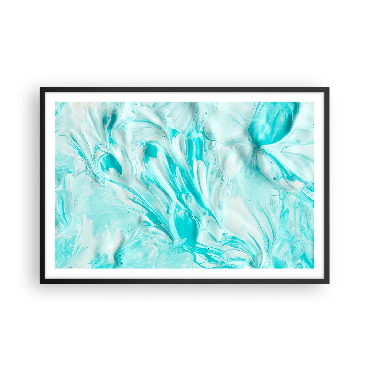 Poster in einem schwarzem Rahmen - Für immer zusammen - 91x61 cm