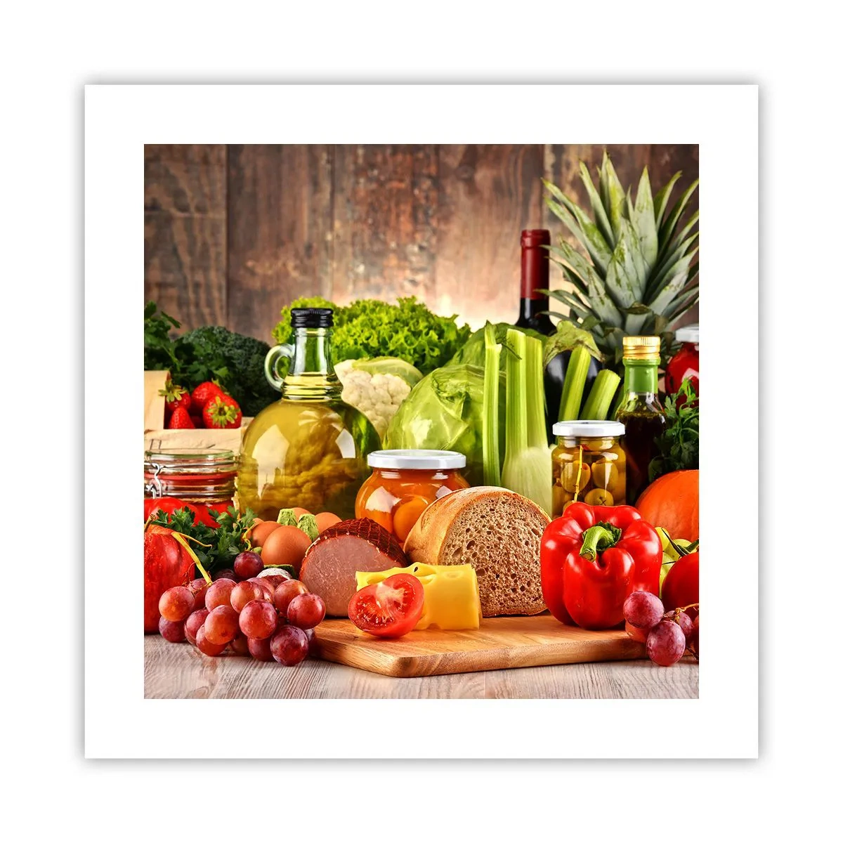 Poster - Geräuchert, gebacken und eingelegt - 40x40 cm