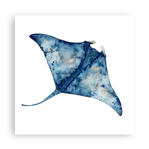 Poster - Leben im Blau - 60x60 cm