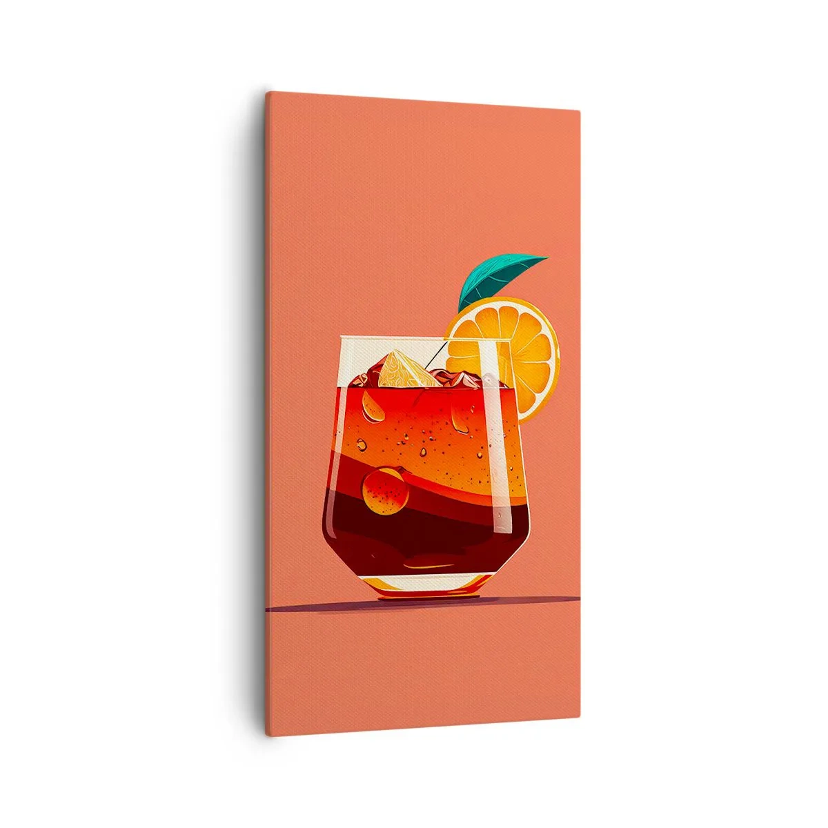 Bild auf Leinwand - Leinwandbild - Sommerliche Erfrischung - 55x100 cm