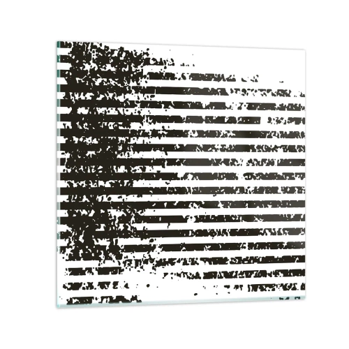 Glasbild - Bild auf glas - Rhythmus und Rauschen - 30x30 cm