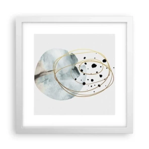 Poster in einem weißen Rahmen - Vom Weltraum umarmt - 30x30 cm