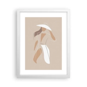 Poster in einem weißen Rahmen - Mode macht Spaß - 30x40 cm