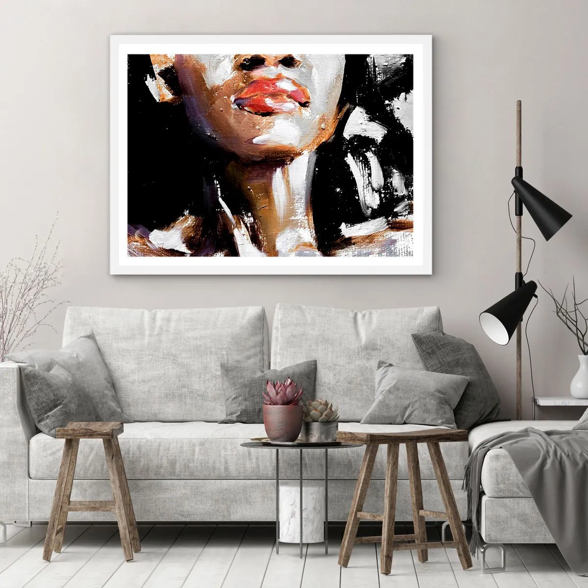 Poster in einem weißen Rahmen - Stolz ohne Vorurteile - 100x70 cm