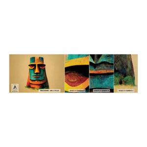 Fototapeten Muster Premium Canvas - Statuenhaft und sympathisch - Statue, Skulptur, Stück - 100x30 cm